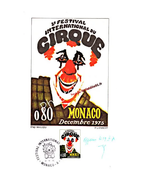 MONACO - Carte 1er jour - Clown
