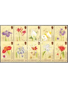 Guernesey, n° 868 à 877, collection timbres Europe