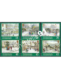 Guernesey, n° 878 à 883, collection timbres Europe