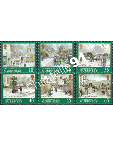 Guernesey, n° 878 à 883, collection timbres Europe