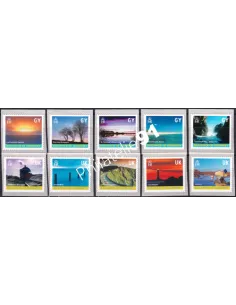 Guernesey, n° 900 à 909, Timbres adhésifs, collection timbres Europe