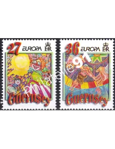 Guernesey, n° 929 à 930, collection timbres Europe