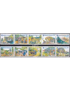 Guernesey, n° 942 à 951, collection timbres Europe