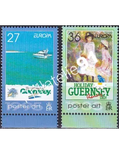 Guernesey, n° 977 à 978, collection timbres Europe