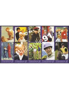 Guernesey, n° 983 à 992, collection timbres Europe