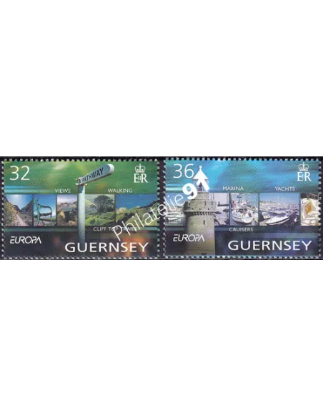 Guernesey, n° 1011 à 1012, collection timbres Europe