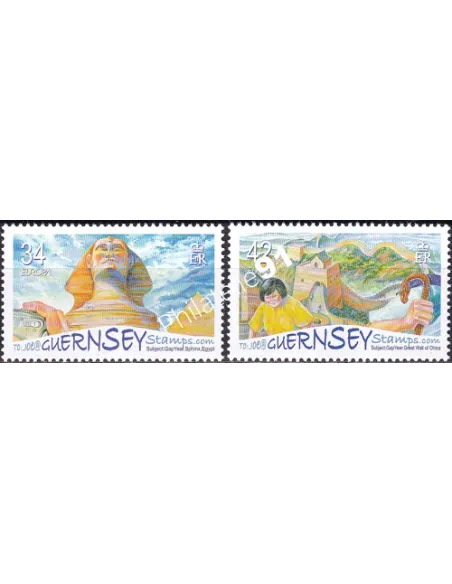 Guernesey, n° 1099 à 1100, collection timbres Europe
