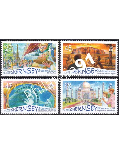 Guernesey, n° 1101 à 1104, collection timbres Europe