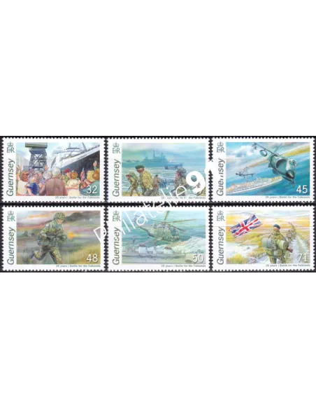 Guernesey, n° 1134 à 1139, collection timbres Europe