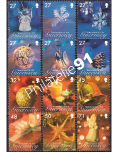 Guernesey, n° 1167 à 1178, collection timbres Europe