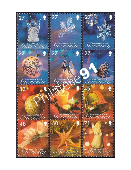 Guernesey, n° 1167 à 1178, collection timbres Europe