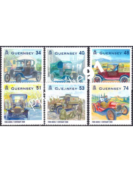 Guernesey, n° 1217 à 1222, collection timbres Europe