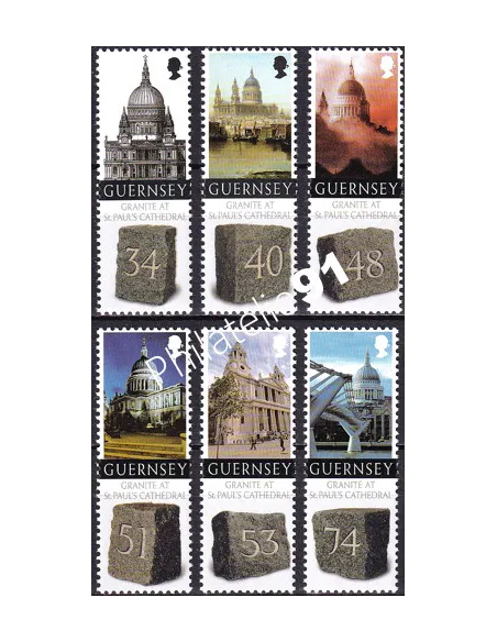 Guernesey, n° 1223 à 1228, collection timbres Europe