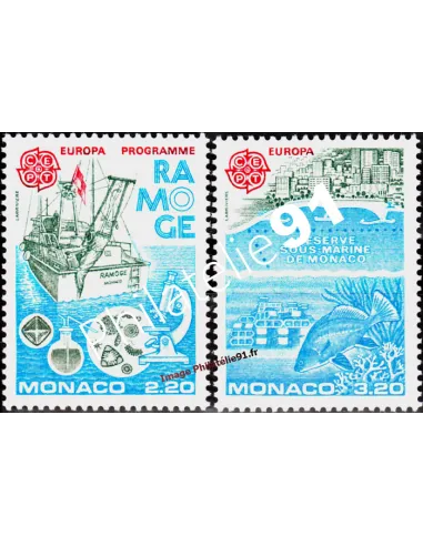 MONACO - n° 1520 - 1521 - Europa - Protection de la nature
