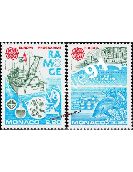 MONACO - n° 1520 - 1521 - Europa - Protection de la nature