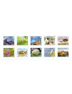 Guernesey, n° 1124 à 1133 en Feuille adhésive, collection timbres Europe