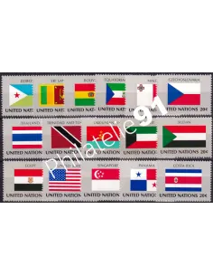 O.N.U. New-York, n° 341 à 356, collection timbres O.N.U.