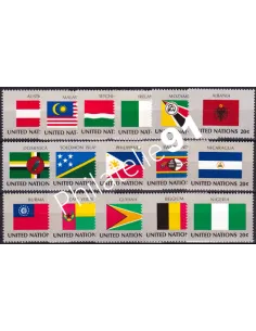 O.N.U. New-York, n° 365 à 380 collection timbres O.N.U.