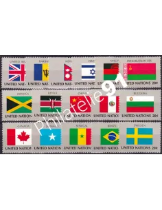 O.N.U. New-York, n° 390 à 405 collection timbres O.N.U.