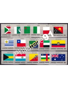 O.N.U. New-York, n° 416 à 431 collection timbres O.N.U.