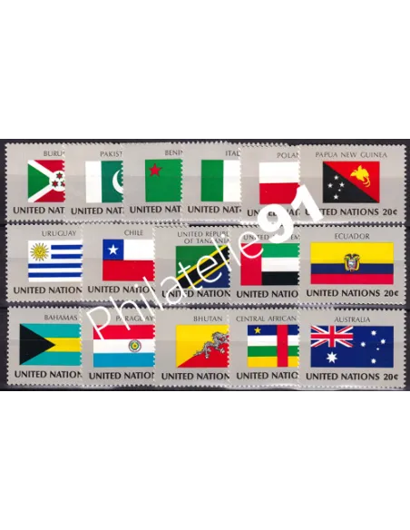 O.N.U. New-York, n° 416 à 431 collection timbres O.N.U.