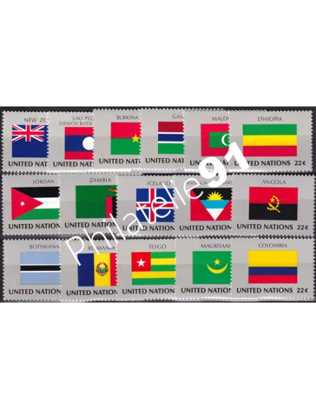 O.N.U. New-York, n° 467 à 482 collection timbres O.N.U.