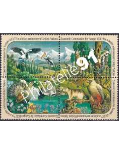 O.N.U. New-York, n° 584 à 587, bloc de 4, collection timbres O.N.U.