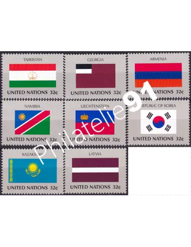 O.N.U. New-York, n° 710 à 717 collection timbres O.N.U.