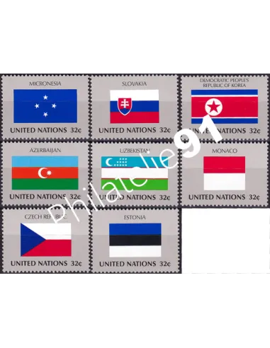 O.N.U. New-York, n° 743 à 750 collection timbres O.N.U.