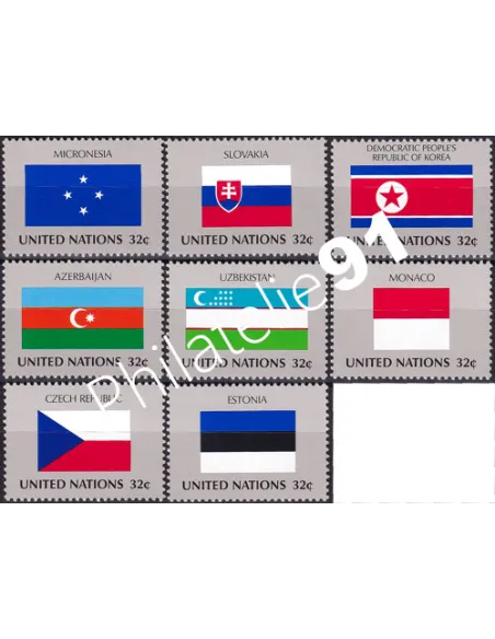 O.N.U. New-York, n° 743 à 750 collection timbres O.N.U.