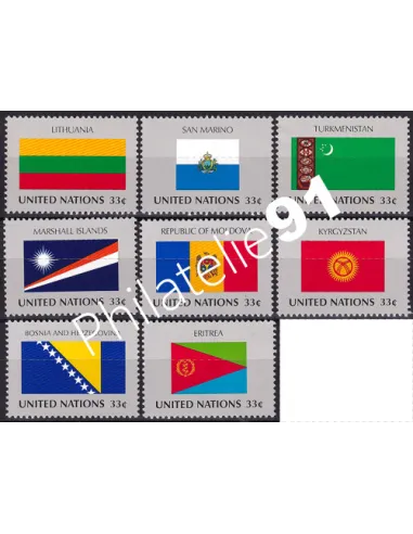 O.N.U. New-York, n° 783 à 790 collection timbres O.N.U.