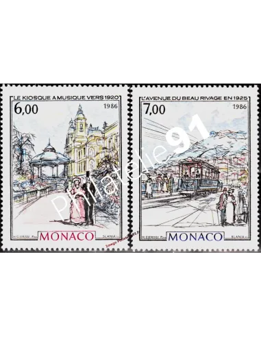 MONACO - n° 1543 à 1544 - Tableaux -Belle Epoque- (V)