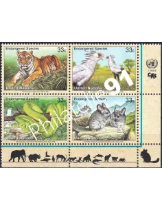 O.N.U. New-York, n° 803 à 806, bloc de 4, collection timbres O.N.U.