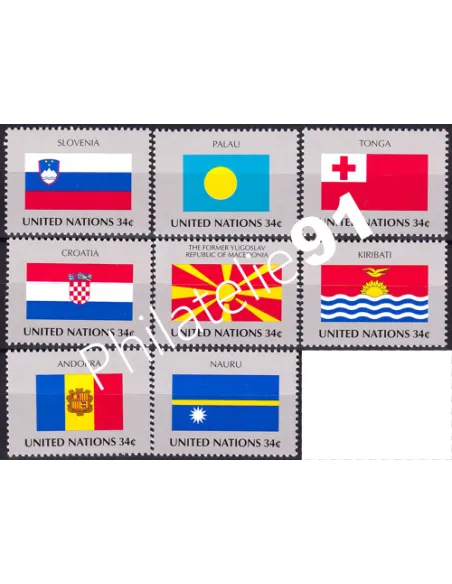 O.N.U. New-York, n° 845 à 852collection timbres O.N.U.