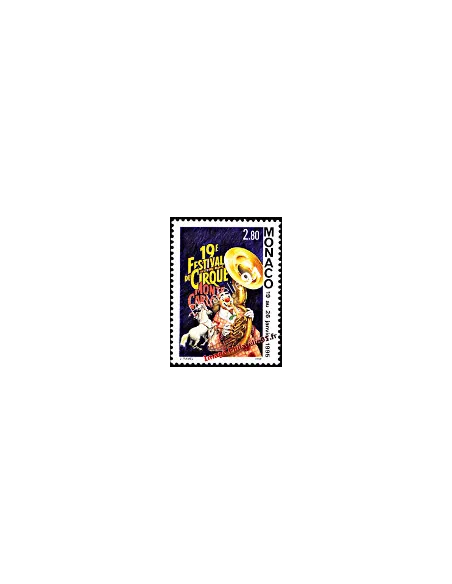 Timbre de MONACO n° 1971 - Festival du Cirque de Monte-Carlo