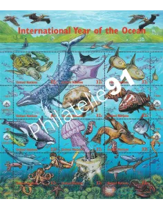 O.N.U. New-York, Timbres n° 758 à 769 en feuille, timbres O.N.U.