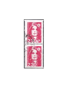 Timbre n° 2629a oblitéré, paire, collection timbres France