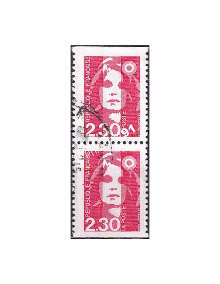 Timbre n° 2629a oblitéré, paire, collection timbres France