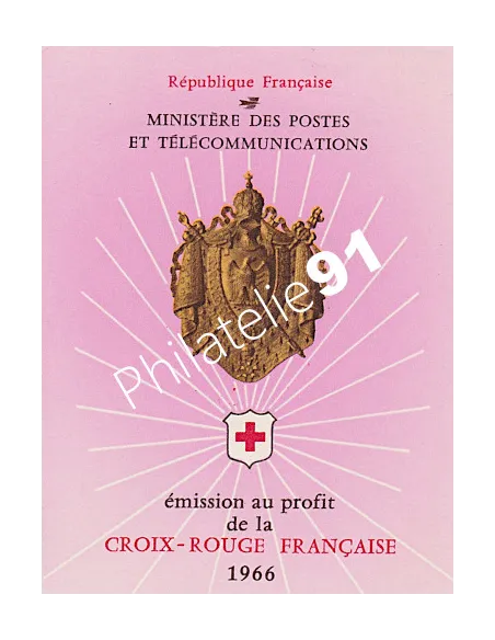 Carnet  Croix-Rouge n° 2015 - Année 1966, Collection timbres France