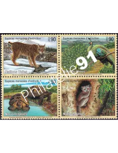 O.N.U. Genève, n° 424 à 427, bloc de 4, collection timbres O.N.U.