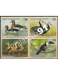 O.N.U. Genève, n° 478 à 481, bloc de 4, collection timbres O.N.U.