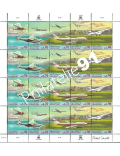 O.N.U. Genève, n° 333 à 337, en Feuille, collection timbres O.N.U.