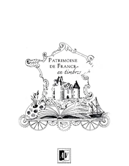 - AV - France - Jeu LUXE 2021 - Patrimoine de France en timbres - 2021 (en couleurs)