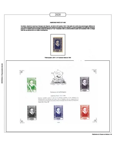 - AV - France - Jeu LUXE 2021 - Patrimoine de France en timbres - 2021 (en couleurs)