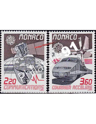 MONACO - n° 1626 à 1627 - EUROPA - 1988 - Transports et Communic
