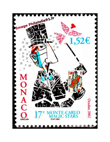Timbre de Monaco n° 2367 - Thématique : Magie