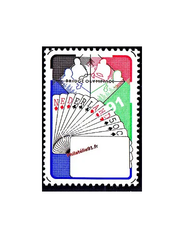 timbres des PAYS-BAS n° 1133  - Thème  jeux de cartes