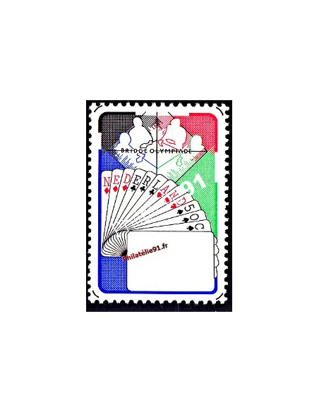 timbres des PAYS-BAS n° 1133  - Thème  jeux de cartes