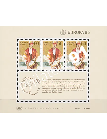 ACORES, BF n° 6, EUROPA 1985, Collection timbres Europe