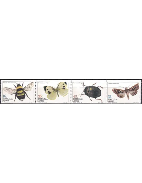 Açores, n° 354a à 357a, Bande, collection timbre Europe